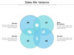 Sales mix variance ppt powerpoint presentation summary gridlines cpb
