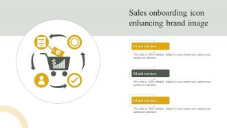 Sales Onboarding Icon Enhancing Brand Image