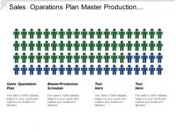 Sales operations plan master production schedule master planning