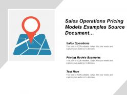 Sales operations pricing models examples source document management cpb