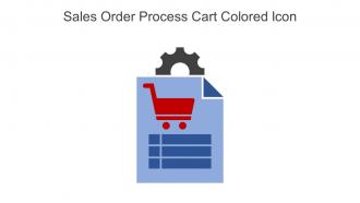 Sales Order Process Cart Colored Icon In Powerpoint Pptx Png And Editable Eps Format