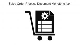Sales Order Process Document Monotone Icon In Powerpoint Pptx Png And Editable Eps Format