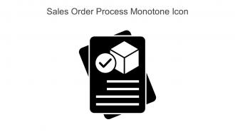 Sales Order Process Monotone Icon In Powerpoint Pptx Png And Editable Eps Format