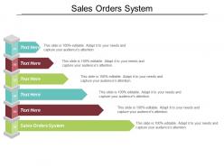 Sales orders system ppt powerpoint presentation gallery example introduction cpb