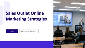 Sales Outlet Online Marketing Strategies PPT Template AT