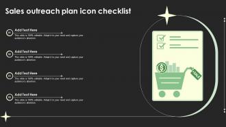 Sales Outreach Plan Icon Checklist