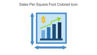 Sales Per Square Foot Colored Icon In Powerpoint Pptx Png And Editable Eps Format