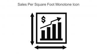 Sales Per Square Foot Monotone Icon In Powerpoint Pptx Png And Editable Eps Format