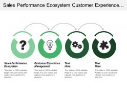 Sales performance ecosystem customer experience management