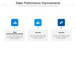 Sales performance improvements ppt powerpoint presentation layouts microsoft cpb