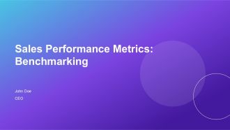 Sales Performance Metrics Benchmarking And Best Practices PPT Template AT