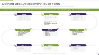 Sales Personal Onboarding Playbook Defining Sales Development Touch Points