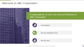 Sales Personal Onboarding Playbook Welcome To ABC Corporation