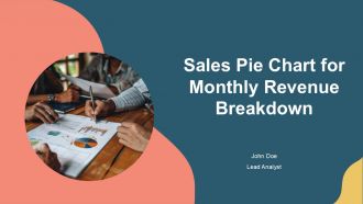 Sales Pie Chart For Monthly Revenue Breakdown PPT Mockup AT