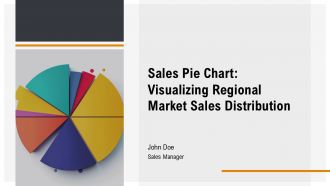 Sales Pie Chart Visualizing Regional Market Sales Distribution PPT Mockup AT