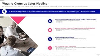 Sales Pipeline Management Ways To Clean Up Sales Pipeline