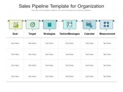 Sales pipeline template for organization