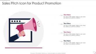 Sales Pitch Icon For Product Promotion