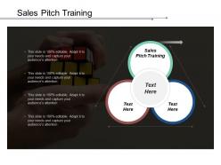 Sales pitch training ppt powerpoint presentation icon template cpb