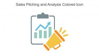 Sales Pitching And Analysis Colored Icon In Powerpoint Pptx Png And Editable Eps Format