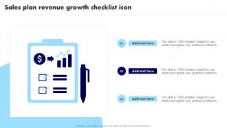 Sales Plan Revenue Growth Checklist Icon