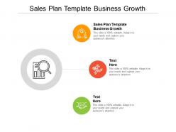 Sales plan template business growth ppt powerpoint presentation guidelines cpb