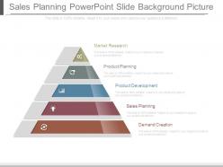 Sales planning powerpoint slide background picture