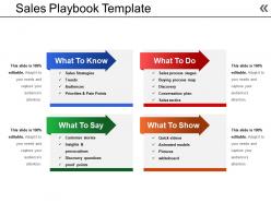 Sales playbook template powerpoint slide