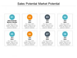 Sales potential market potential ppt powerpoint presentation icon information cpb