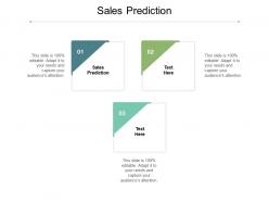 Sales prediction ppt powerpoint presentation gallery display cpb