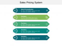 Sales pricing system ppt powerpoint presentation summary example topics cpb