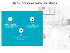 Sales process adoption compliance ppt powerpoint presentation ideas portfolio cpb
