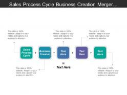 Sales process cycle business creation merger acquisition plan cpb