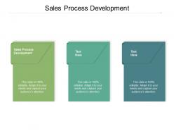 Sales process development ppt powerpoint presentation professional examples cpb