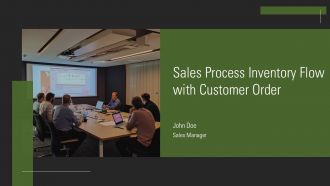 Sales Process Inventory Flow With Customer Order PPT PowerPoint AT
