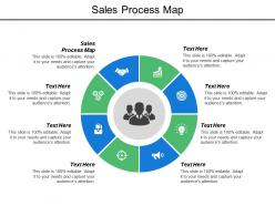 Sales process map ppt powerpoint presentation model graphics example cpb