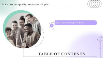 Sales Process Quality Improvement Plan Powerpoint Presentation Slides Colorful