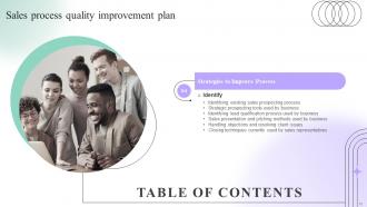 Sales Process Quality Improvement Plan Powerpoint Presentation Slides Interactive