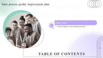 Sales Process Quality Improvement Plan Powerpoint Presentation Slides Editable Template