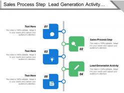 Sales process step lead generation activity contact management data collection