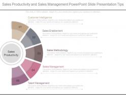 Sales Productivity And Sales Management Powerpoint Slide Presentation Tips