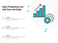 Sales Productivity Icon With Gear And Graph