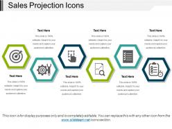 Sales projection icons
