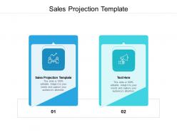 Sales projection template ppt powerpoint presentation professional example file cpb