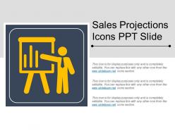 Sales projections icons ppt slide