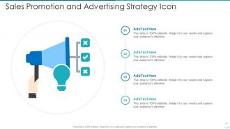 Sales Promotion And Advertising Strategy Icon