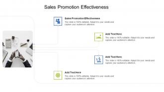 Sales Promotion Effectiveness In Powerpoint And Google Slides Cpb