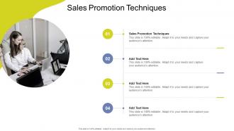 Sales Promotion Techniques In Powerpoint And Google Slides Cpb