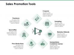 Sales promotion tools price reductions ppt powerpoint presentation file templates