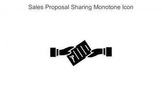 Sales Proposal Sharing Monotone Icon In Powerpoint Pptx Png And Editable Eps Format